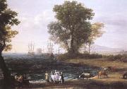 Claude Lorrain Coast Scene with the Rape of Europa (mk25) oil painting picture wholesale